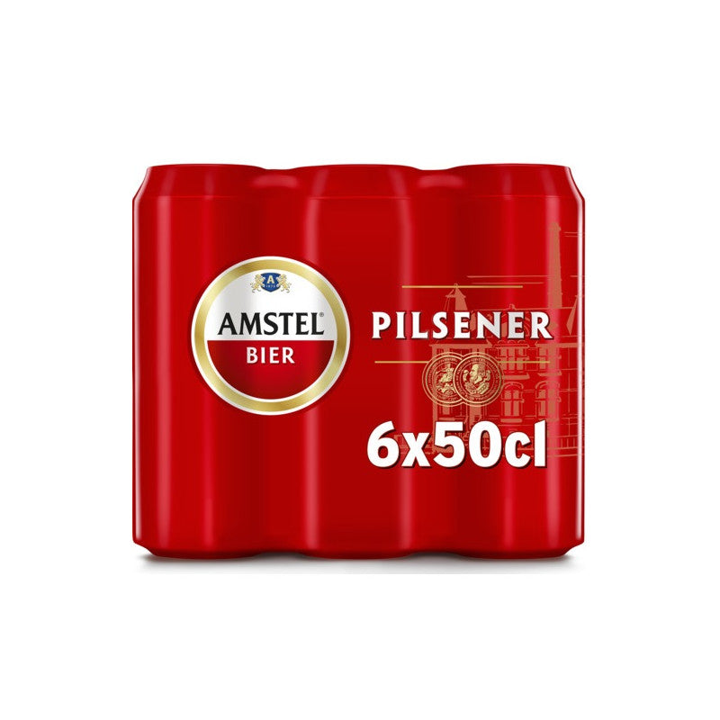 Amstel 0.5 Liter Can 6-pack