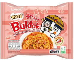 BULDAK 140 GR ROSE HOT CHICKEN NOODLE
