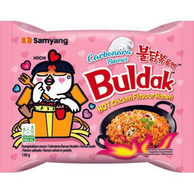 BULDAK 130 GR CARBONARA SPICY CHICKEN NOODLE