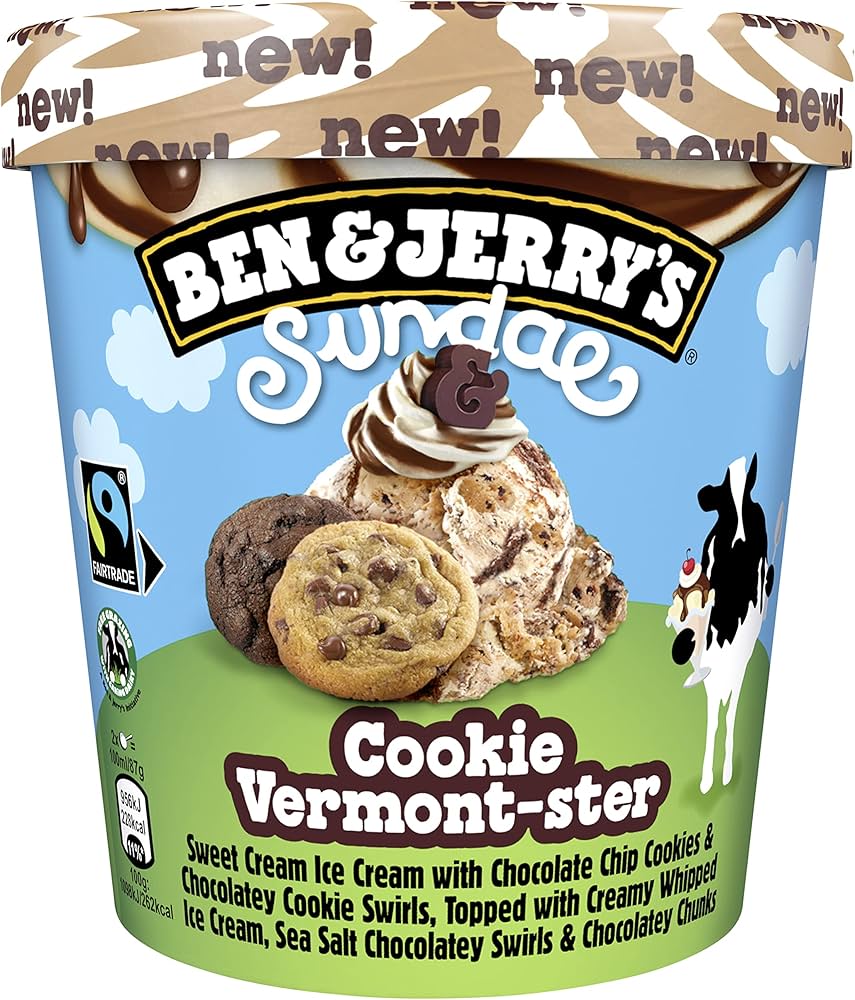 Ben & Jerrys Cookie Vermont-ster 465ml