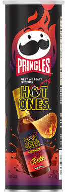 SNACK PRINGLES 156 GR HOT ONES BARBACOA