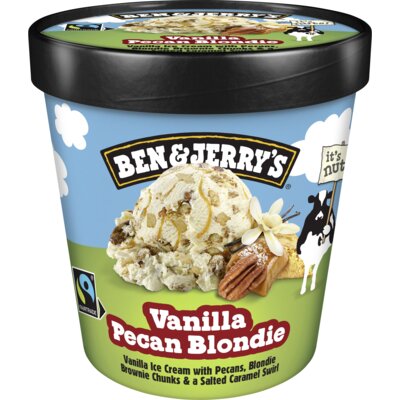 Ben & Jerrys Vanilla Pecan Blondie 465ml
