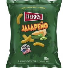 Herrs Jalapeño cheese Curls 113G
