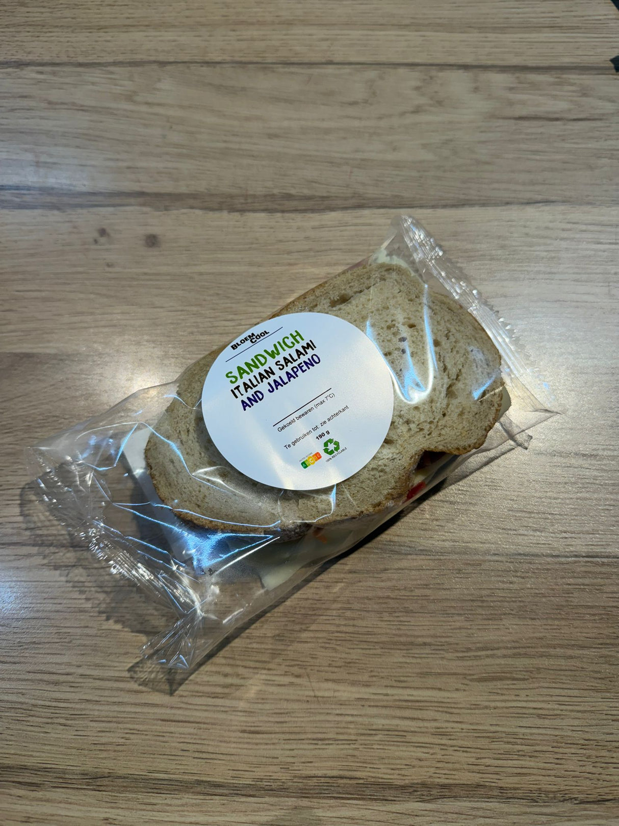 Sandwich Italian Salami and Jalapeño