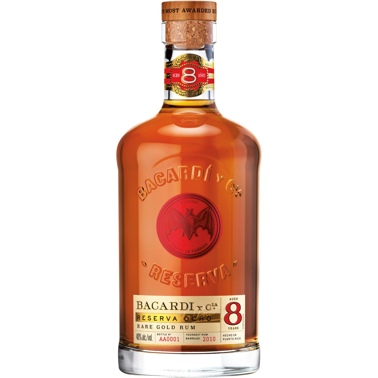 Bacardi  8 years Reserva Ocho 0,7 Liter