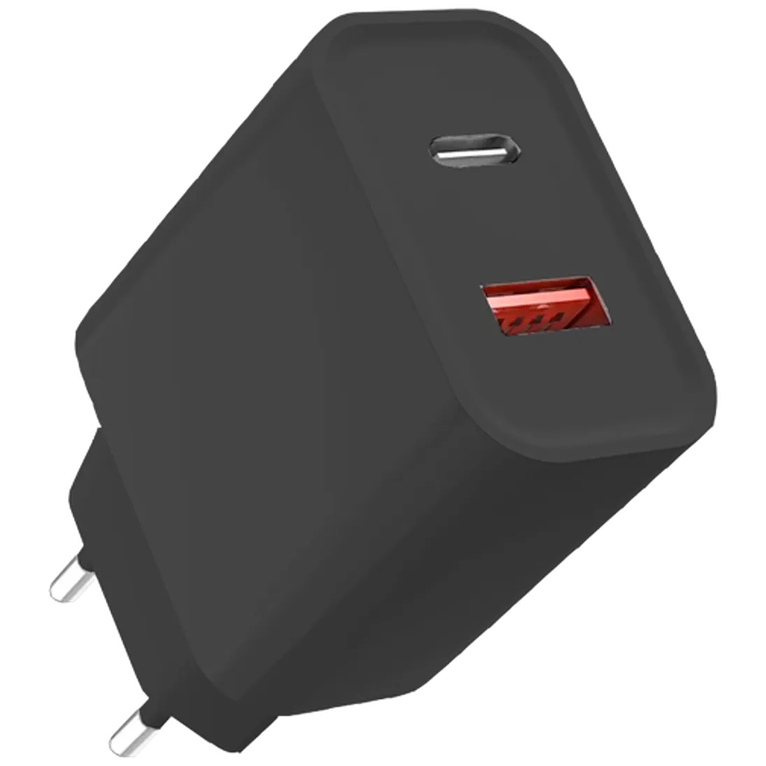 USB A + USB C Wall Charger 20W