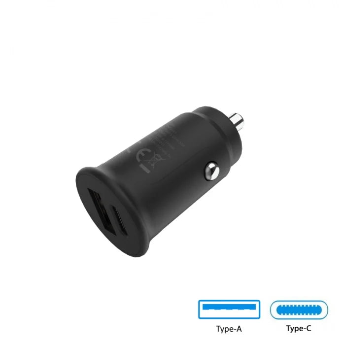 USB C + USB A Car Charger