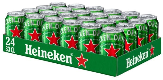 Tray heineken blik  24 Blikjes van 0,33 Liter